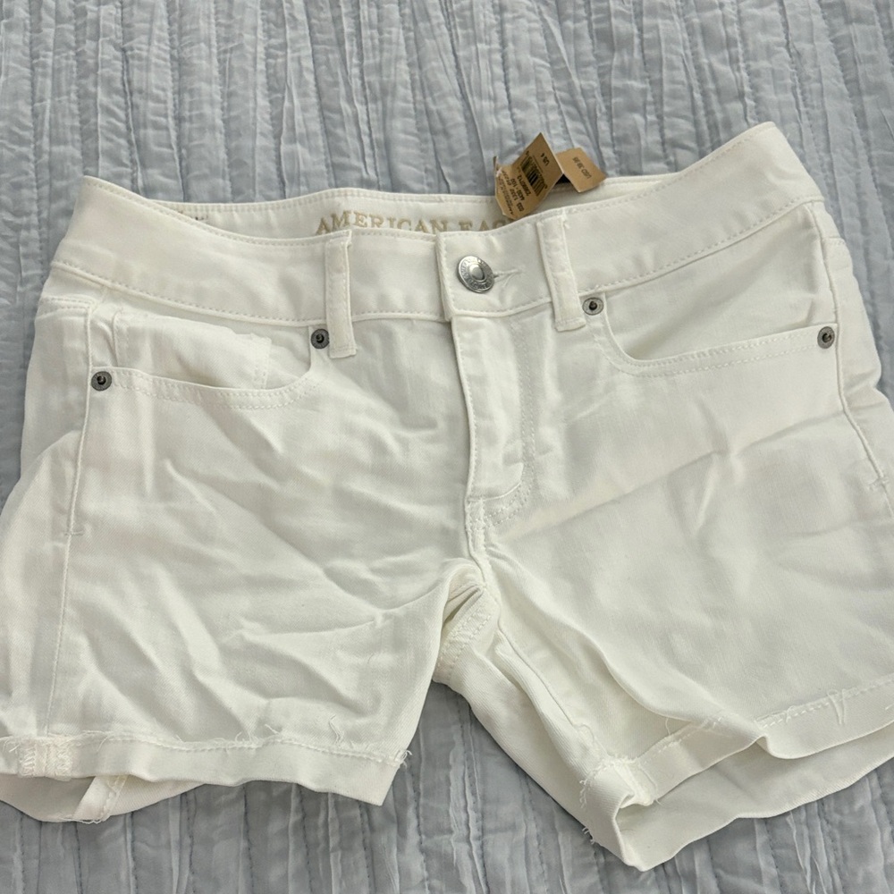 American Eagle Outfitters White Jean Shorts